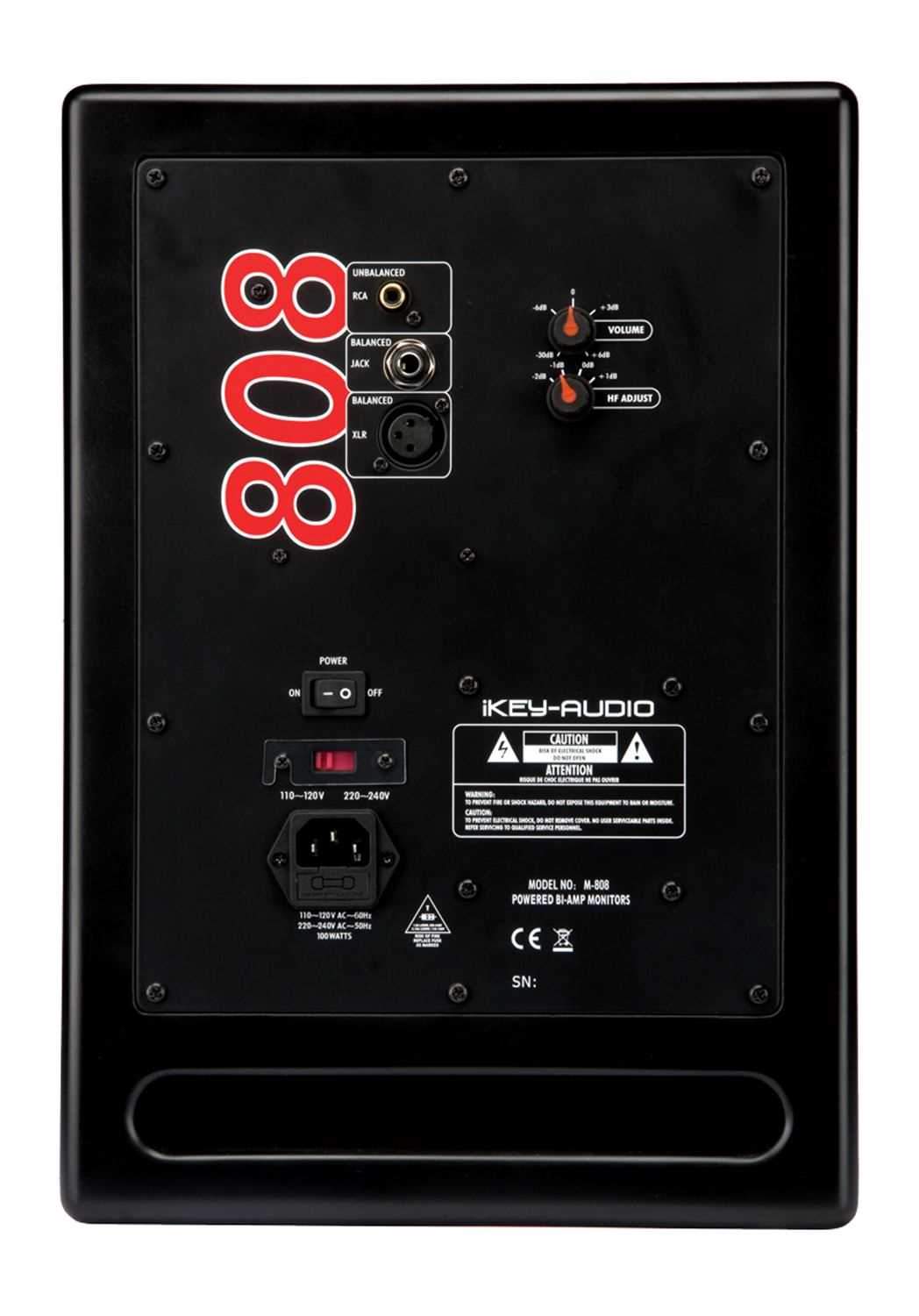 Ikey M-808 8in Bi-amped Studio Monitor 125W - PSSL ProSound and Stage Lighting
