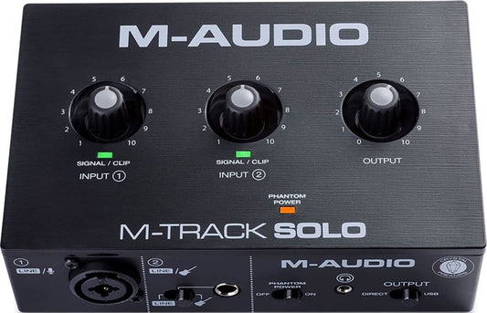 M-Audio M-Track Solo USB Audio Interface - ProSound and Stage Lighting