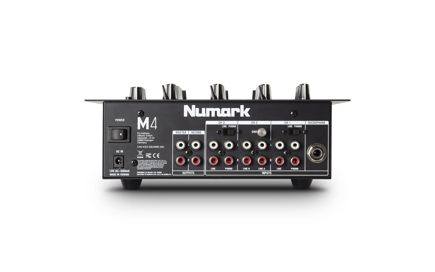 Numark M4 Three Channel 10-Inch DJ Mixer - PSSL ProSound and Stage Lighting
