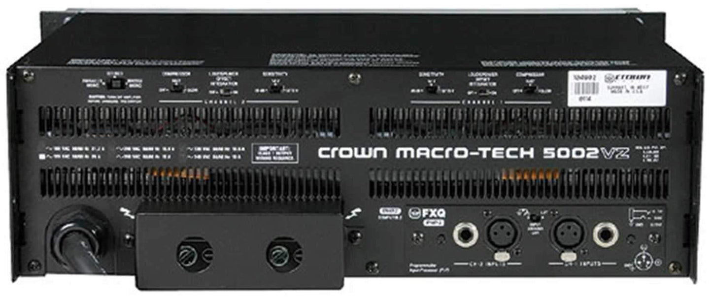 Crown MA5002VZ Macrotech Power Amp 1300W @ 8 Ohms - PSSL ProSound and Stage Lighting