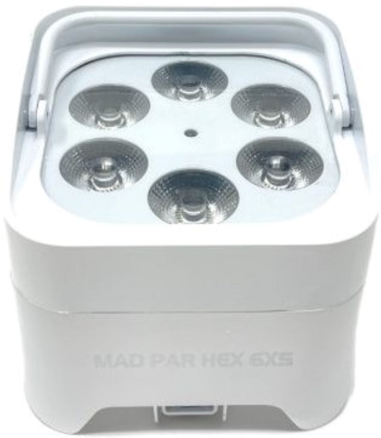 JMAZ Mad Par HEX6XS Battery Powered LED in White - PSSL ProSound and Stage Lighting