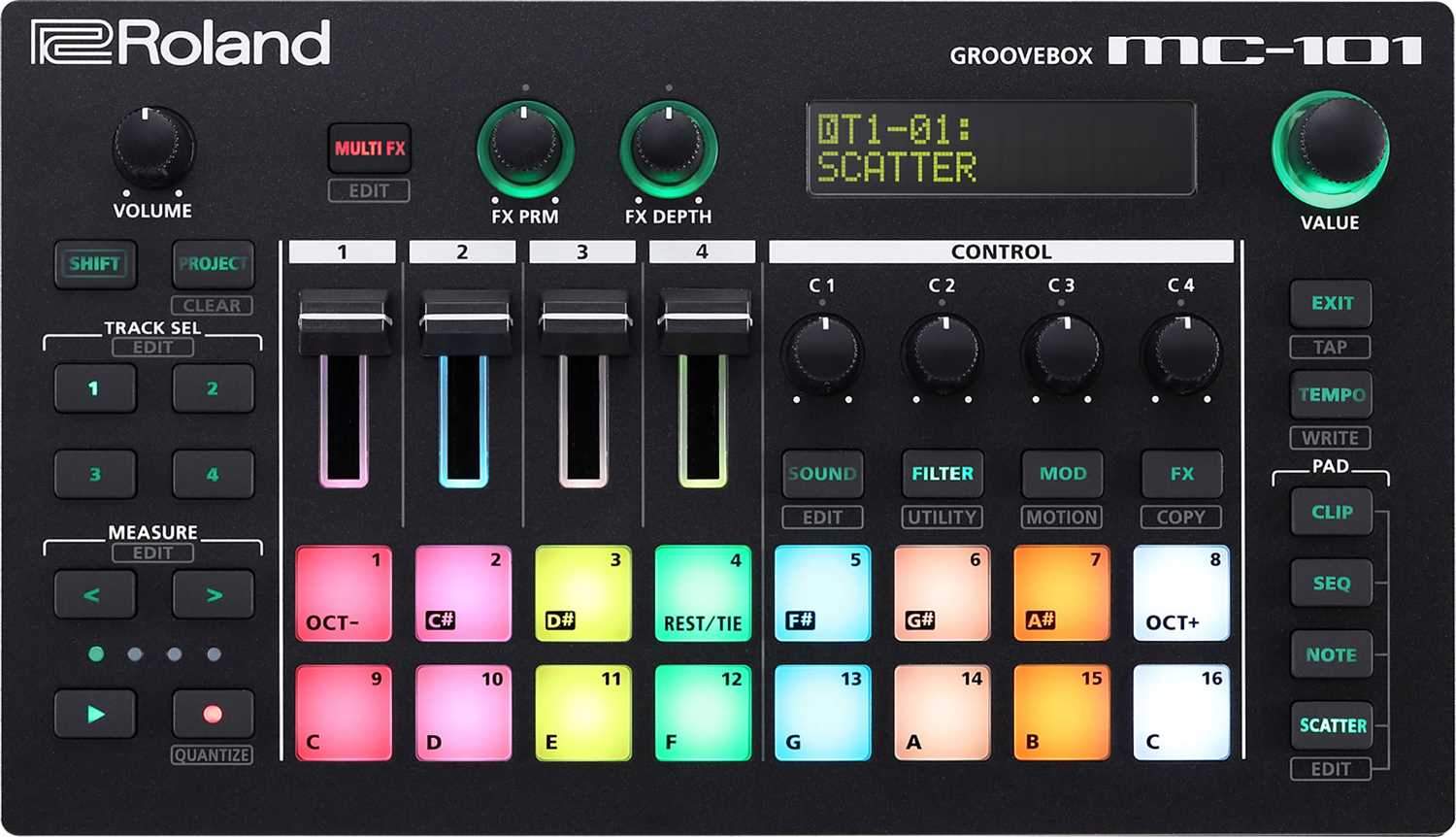 Roland MC-101 Groovebox Sequencer - PSSL ProSound and Stage Lighting