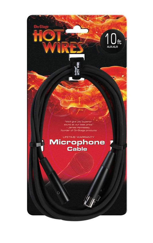 On-Stage Microphone Cable 10Ft XLR To XLR - PSSL ProSound and Stage Lighting
