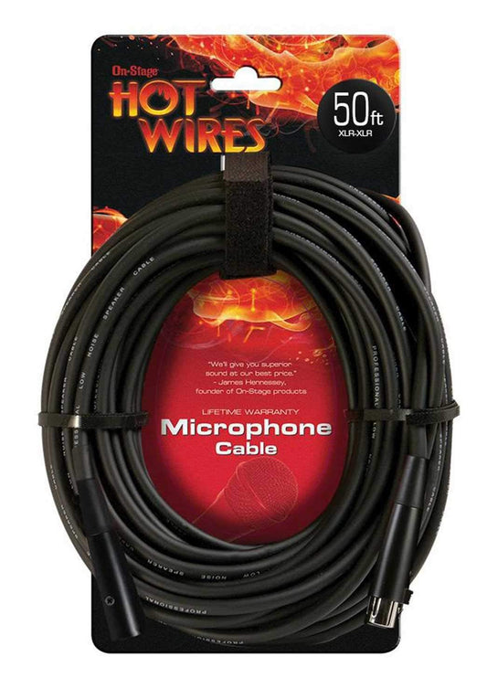 On Stage Microphone Cable 50Ft XLR To XLR - PSSL ProSound and Stage Lighting