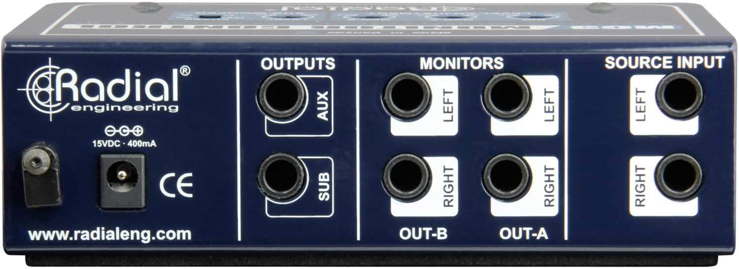 Radial　Controller　Lighting　PSSL　Passive　Monitor　Stage　MC3　and　Studio　ProSound