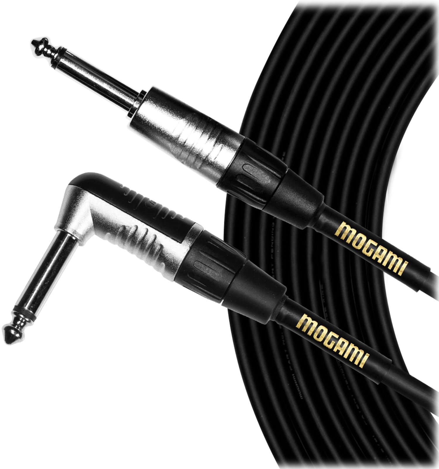 Mogami CorePlus Right Angle to Straight Instrument Cable 10Ft - PSSL ProSound and Stage Lighting
