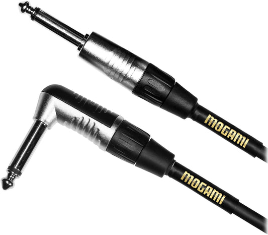 Mogami CorePlus Right Angle to Straight Instrument Cable 10Ft - PSSL ProSound and Stage Lighting