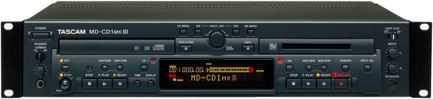 Tascam MDCD1MKII CD Player/MD Recorder Combo - PSSL ProSound and Stage Lighting