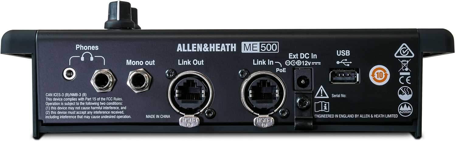 Allen & Heath ME-500 16-Channel Personal Monitor Mixer - PSSL ProSound and Stage Lighting