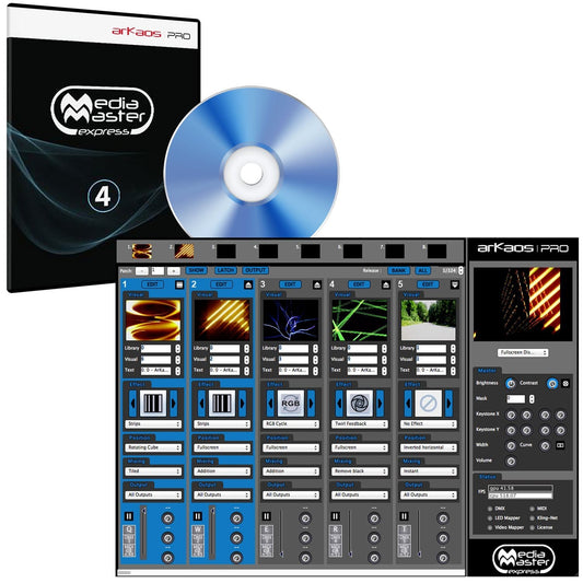ADJ American DJ Media Master Express Panel Software - PSSL ProSound and Stage Lighting