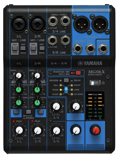 Yamaha MG06X 6-Channel Mixer with Effects - PSSL ProSound and Stage Lighting