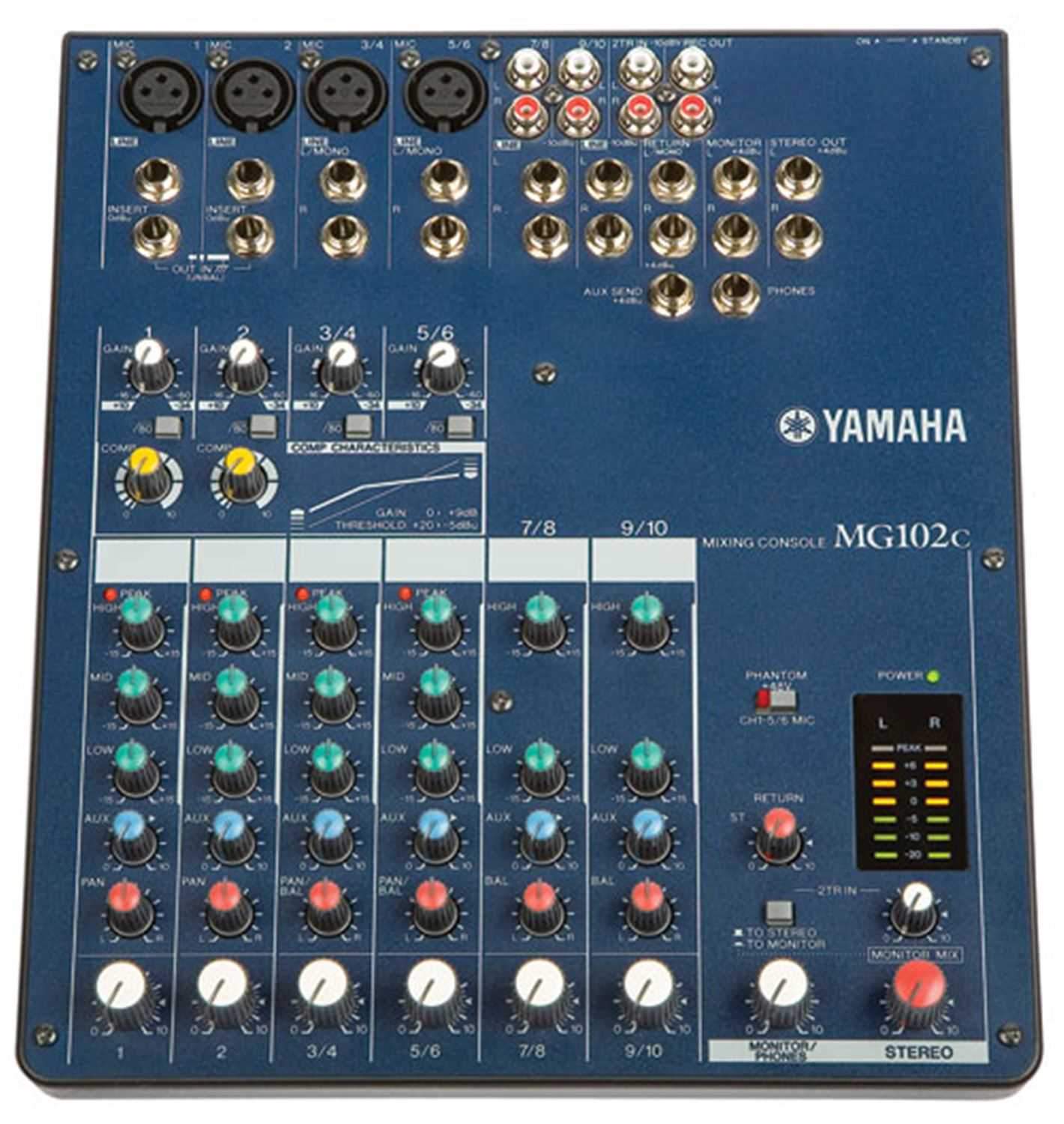 Yamaha MG102C 10Ch Pa Mixer with Compression - PSSL ProSound and Stage Lighting