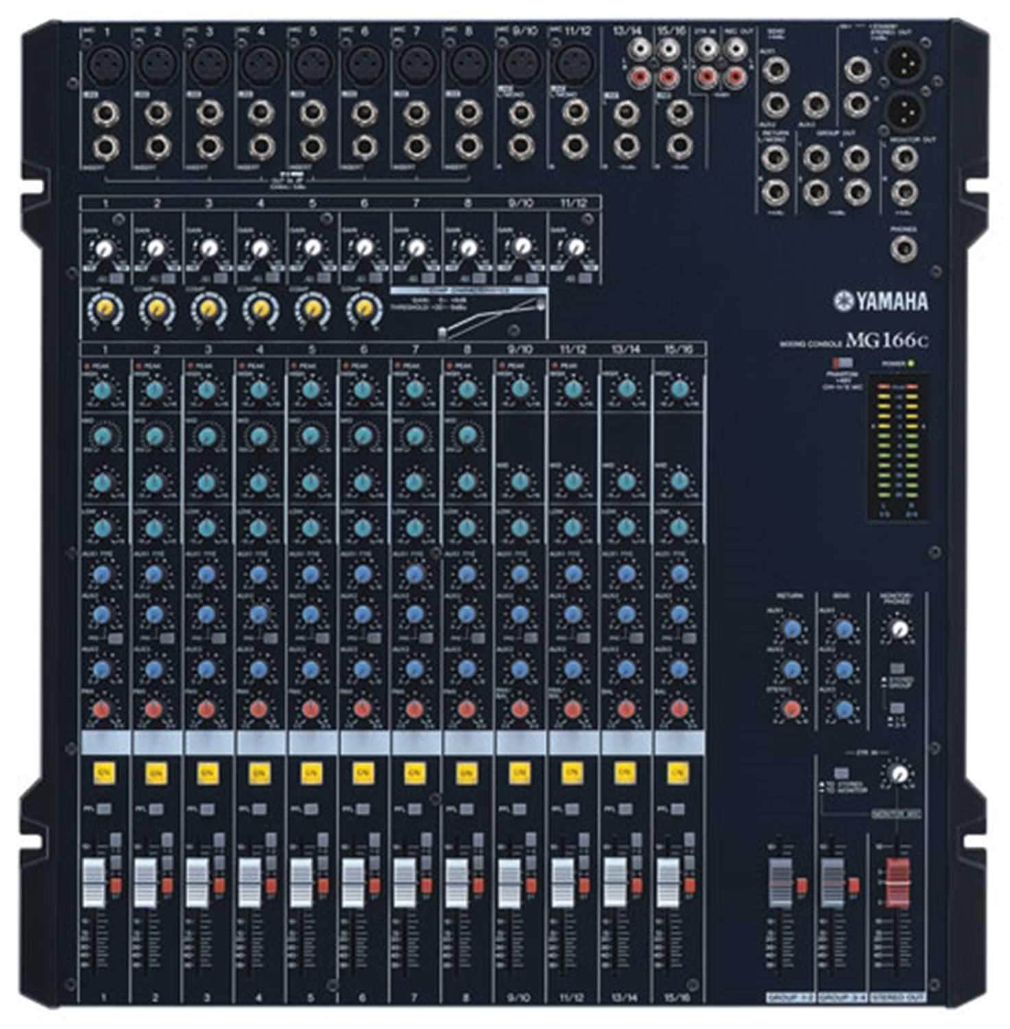 Yamaha MG166C 16Ch Mixer with 6-Ch Compressor - PSSL ProSound and Stage Lighting