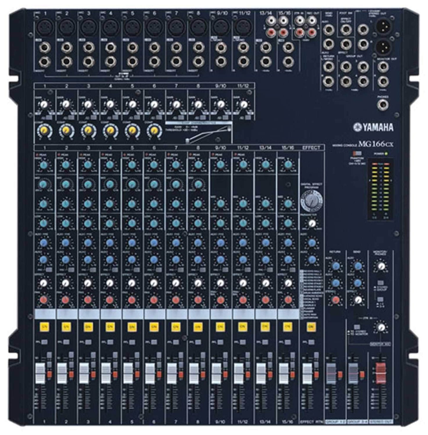 Yamaha MG166CX 16-Ch Mixer with Compression and FX - PSSL ProSound and Stage Lighting