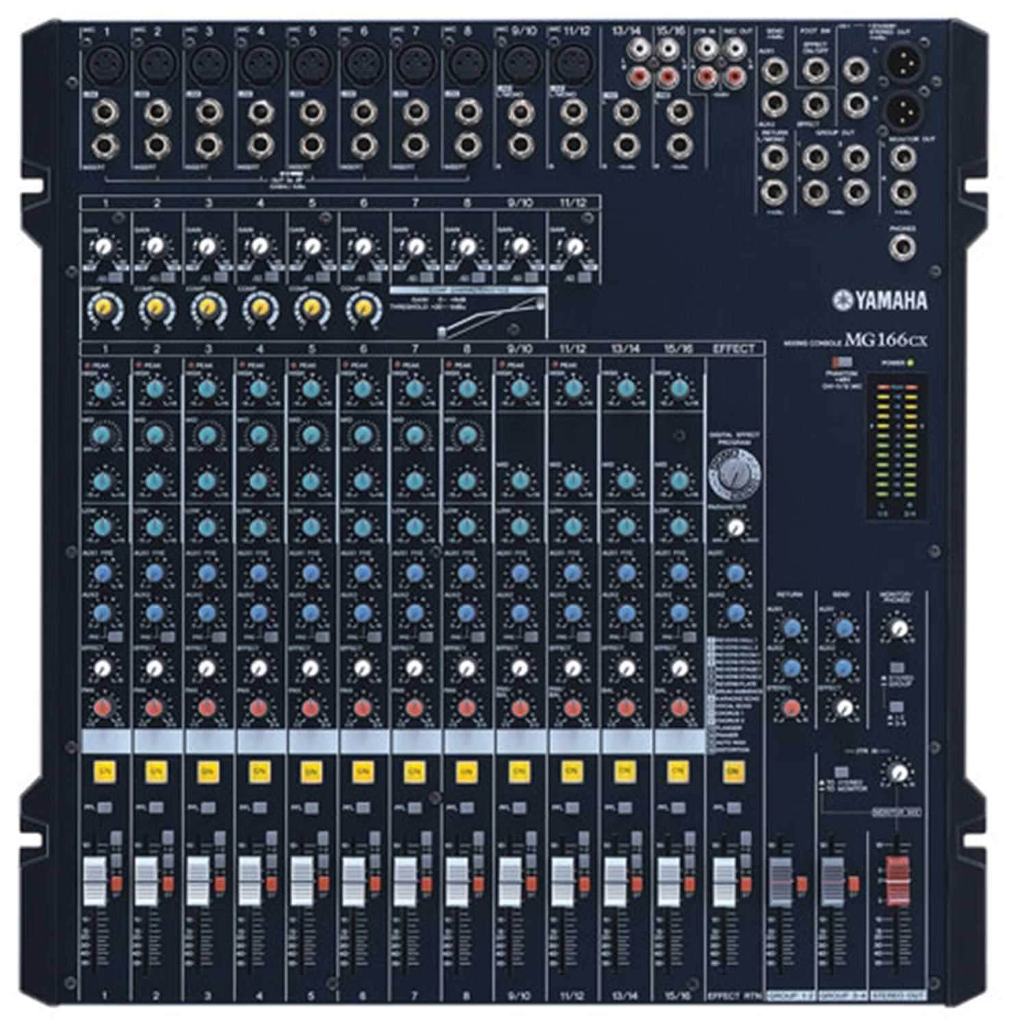 Yamaha MG166CX 16-Ch Mixer with Compression and FX - PSSL ProSound and Stage Lighting