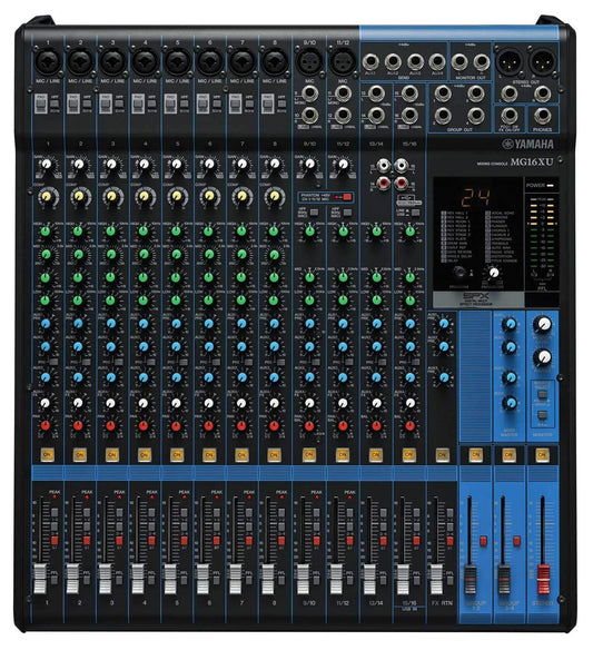 Yamaha MG16XU 16-Channel Mixer with USB Interface - PSSL ProSound and Stage Lighting