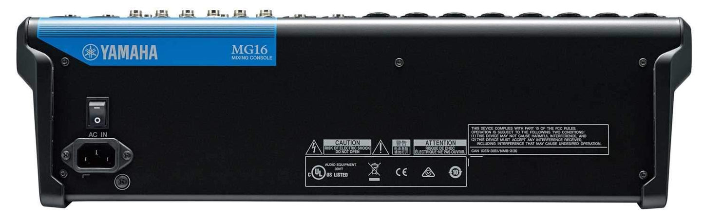 Yamaha MG16 16 Ch Live Sound PA Mixer - PSSL ProSound and Stage Lighting