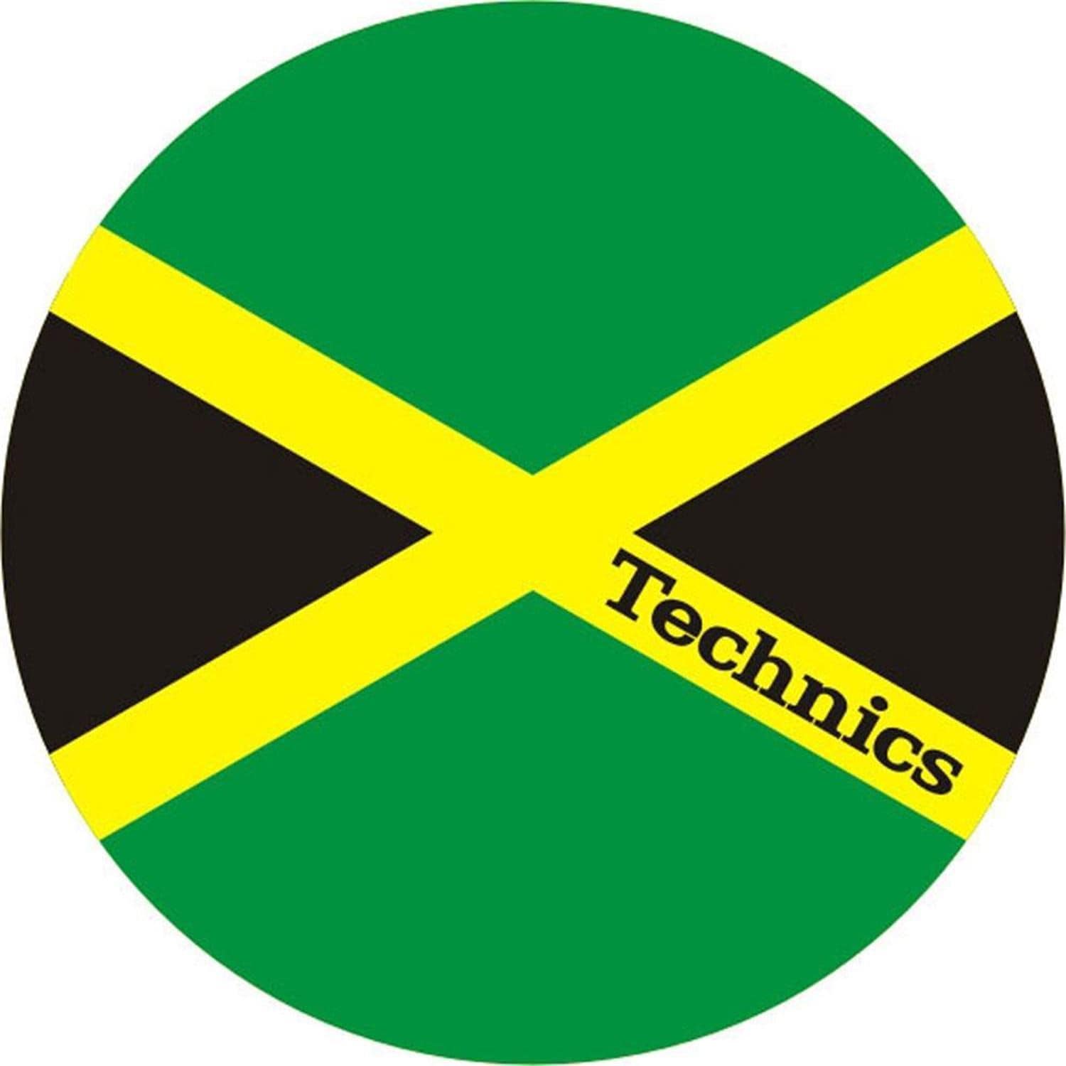 Technics Jamaika Slipmat - Jamaican Flag (Pair) - PSSL ProSound and Stage Lighting