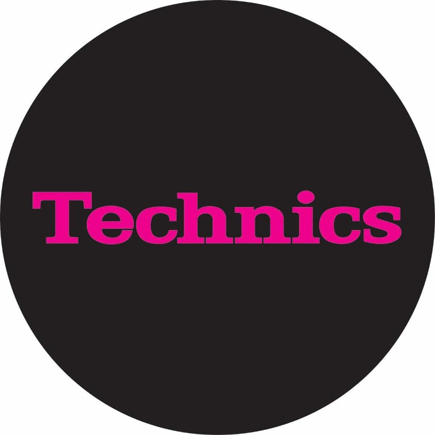 Technics Non Glow Slipmat Pink/Black (Pair) - PSSL ProSound and Stage Lighting