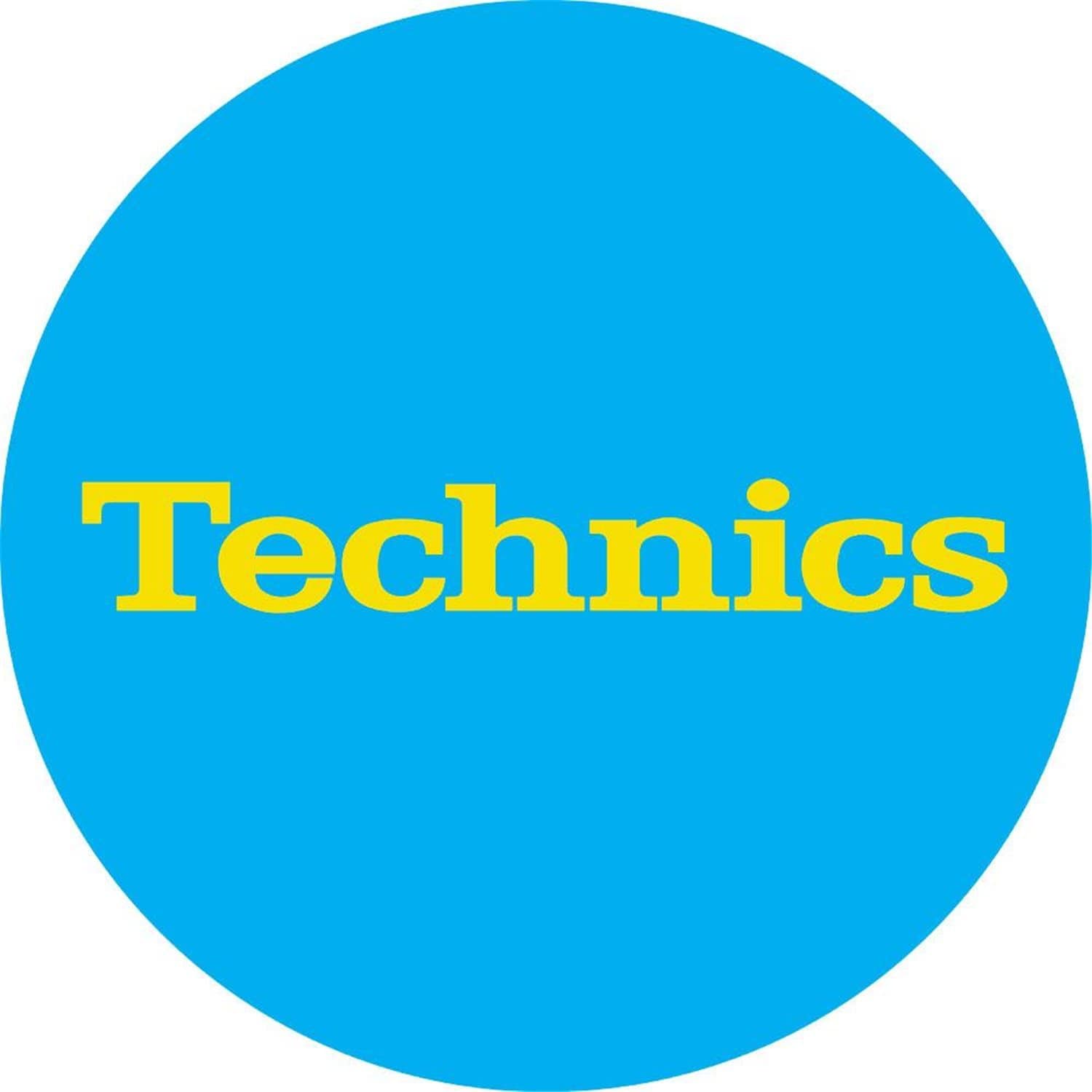 Technics Yellow Logo Turntable DJ Slipmat (pair) - PSSL ProSound and Stage Lighting