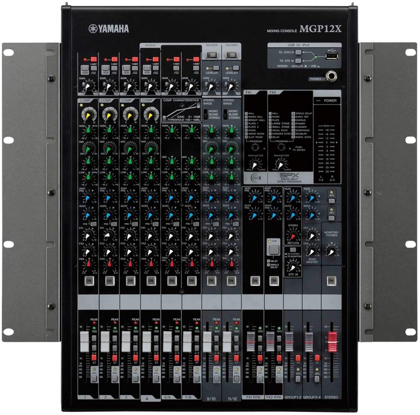 Yamaha MGP12X Professional 12-Channel Mixer with FX - PSSL ProSound and Stage Lighting