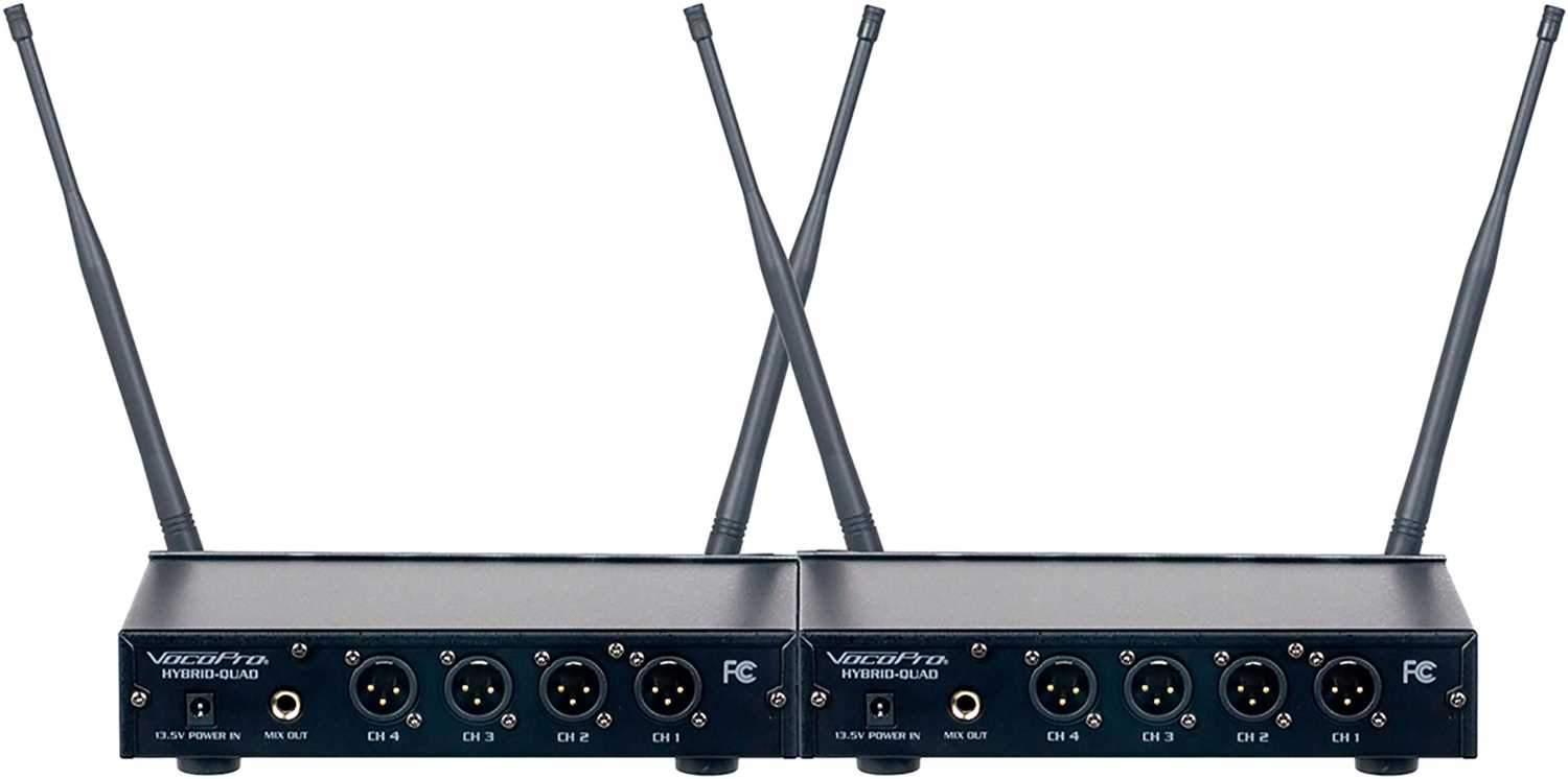 VocoPro MIB-QUAD-8B 8 Channel Wireless Headset & Lapel Mic System - PSSL ProSound and Stage Lighting
