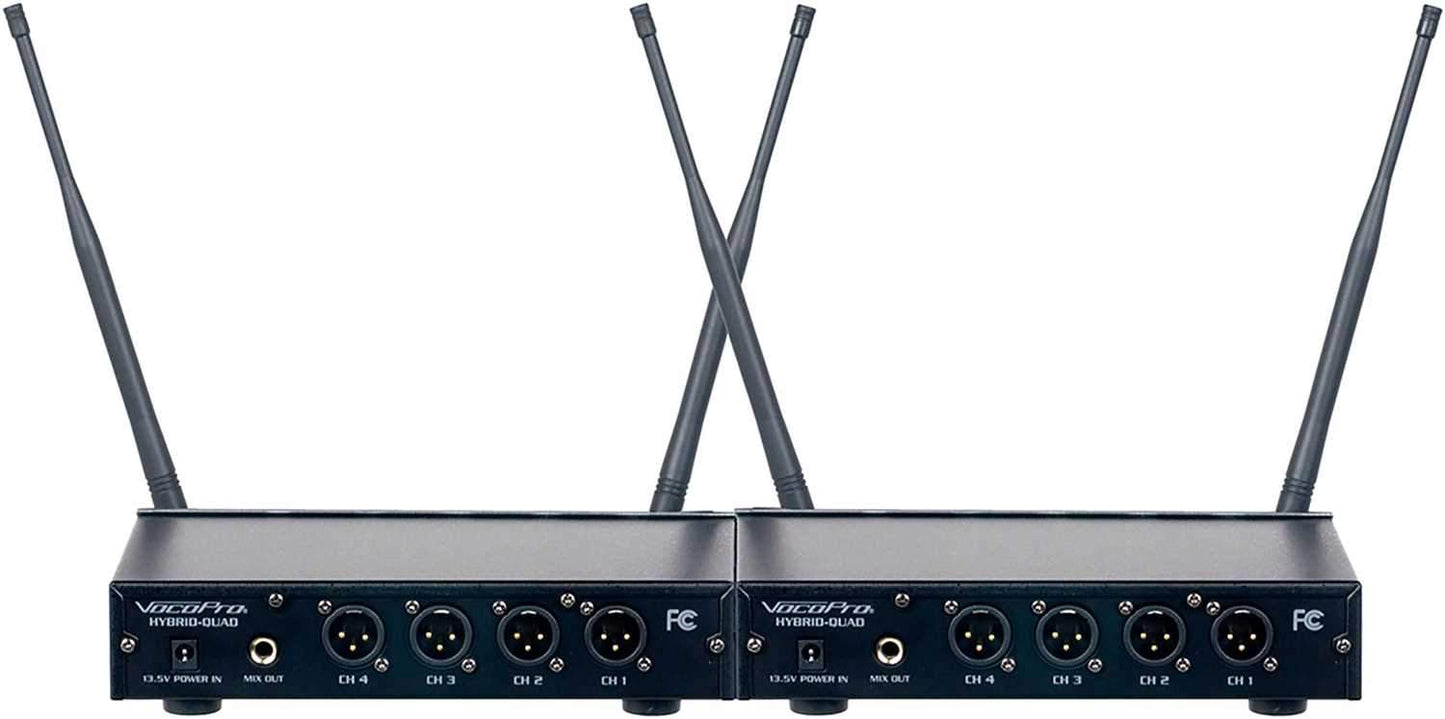 VocoPro MIB-QUAD-8H 8 Channel Wireless Handheld Mic Package - PSSL ProSound and Stage Lighting
