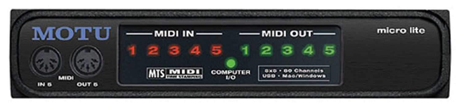 MOTU MICRO Lite Computer Midi Interface - PSSL ProSound and Stage Lighting