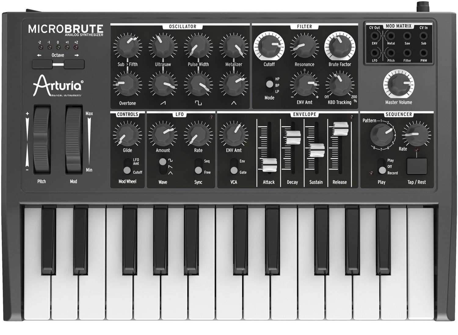 Arturia MicroBrute 25-Key Analog Synth - PSSL ProSound and Stage Lighting