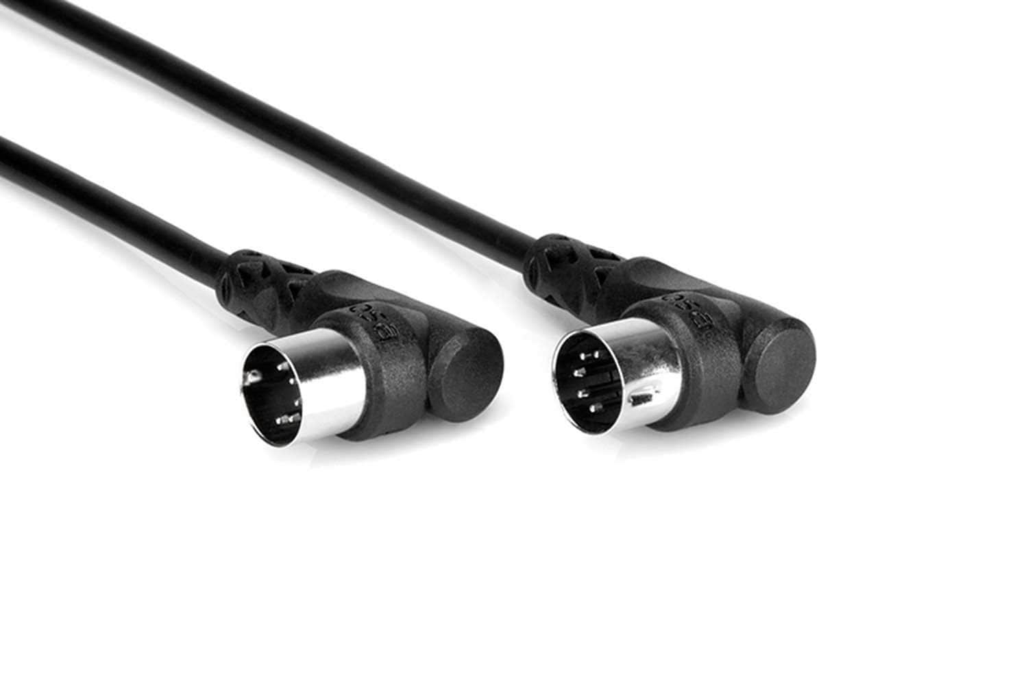 Hosa MID-305RR Right-angle MIDI Cable 5 Foot - PSSL ProSound and Stage Lighting