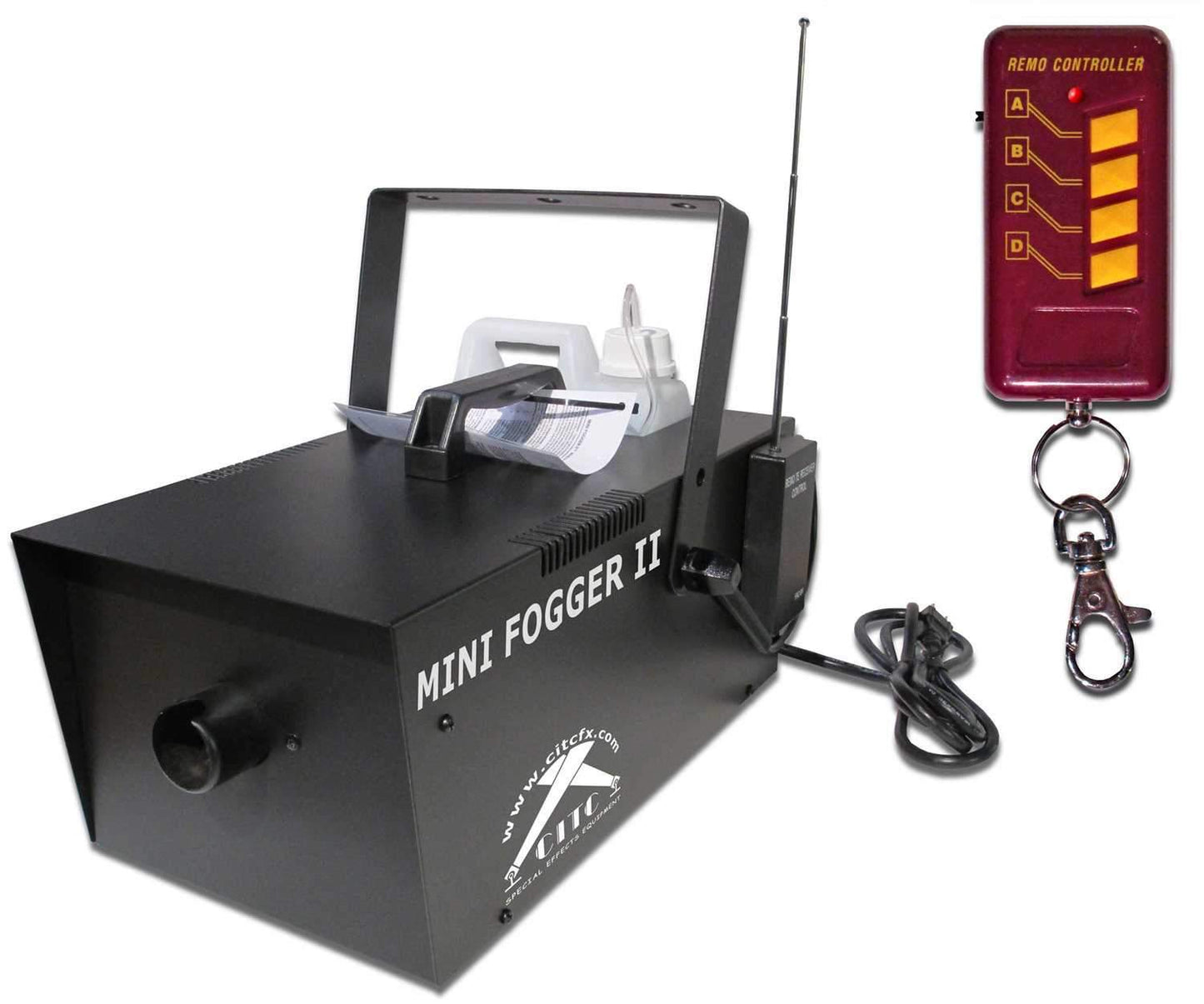 CITC Mini Fogger II 1000w Fog Machine with Remote - PSSL ProSound and Stage Lighting