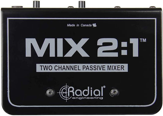 Radial MIX 2-1 2 Channel Stereo to Mono Mixer - PSSL ProSound and Stage Lighting