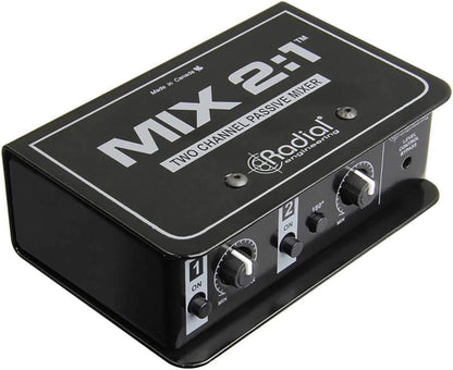 Radial MIX 2-1 2 Channel Stereo to Mono Mixer - PSSL ProSound and Stage Lighting