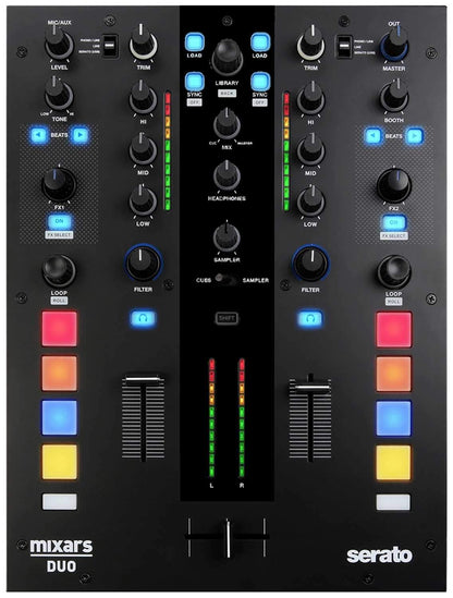 Mixars DUO 2-Channel Mixer for Serato DJ - PSSL ProSound and Stage Lighting