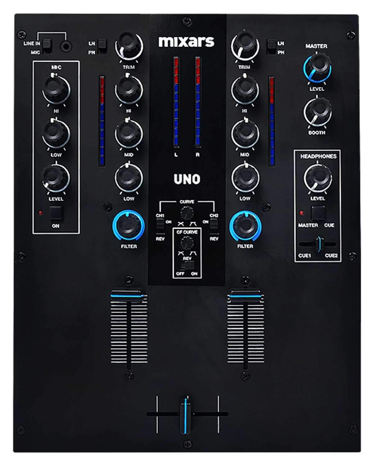 Mixars UNO 2-Channel Mixer with Galileo Crossfader - PSSL ProSound and Stage Lighting