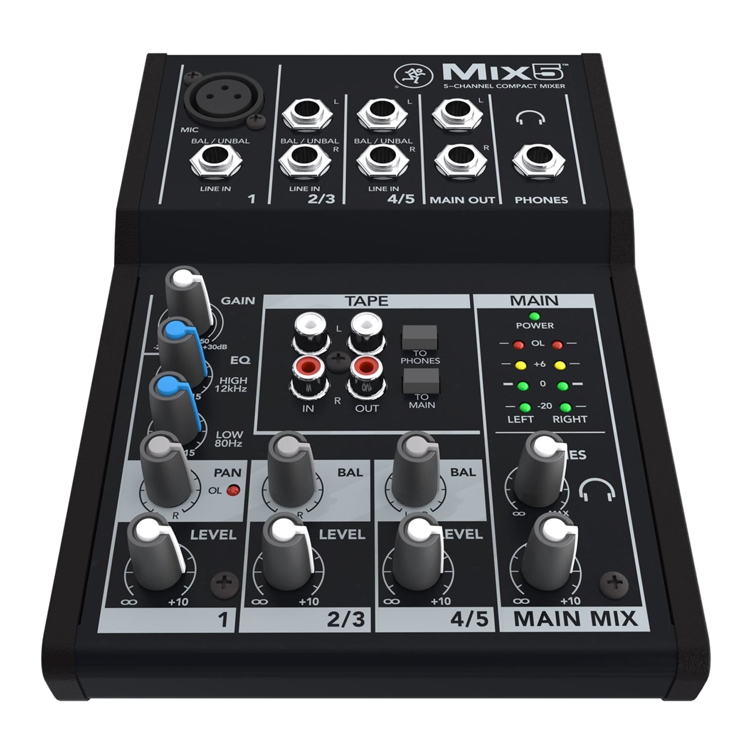 Mackie Mix5 5-Channel Compact Mixer - PSSL ProSound and Stage Lighting