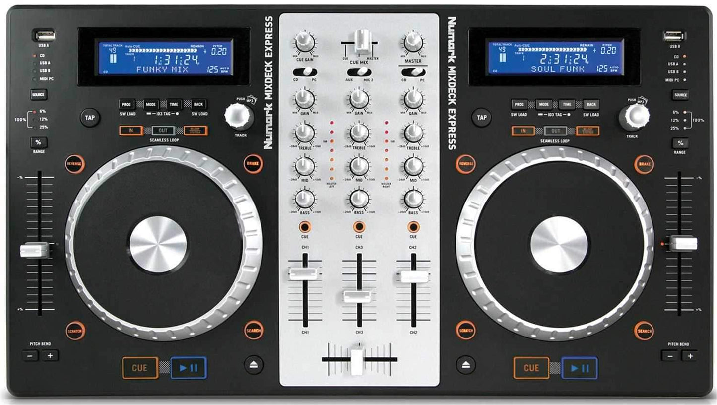 Numark Mixdeck Express DJ Controller with CD/USB - PSSL ProSound and Stage Lighting