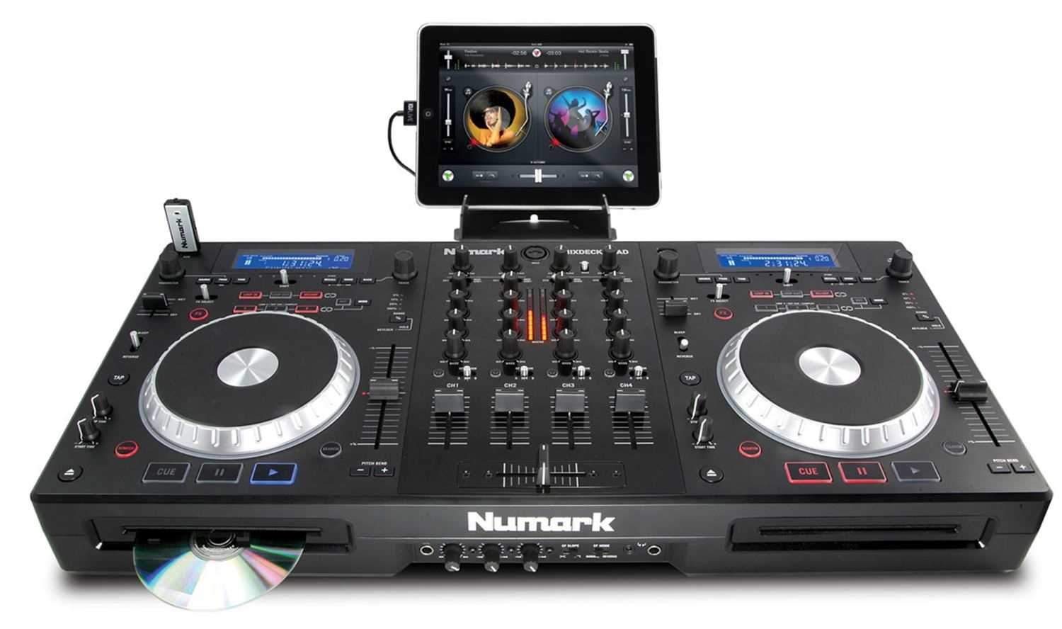 Numark Mixdeck Quad 4 Ch Complete DJ System - PSSL ProSound and Stage Lighting