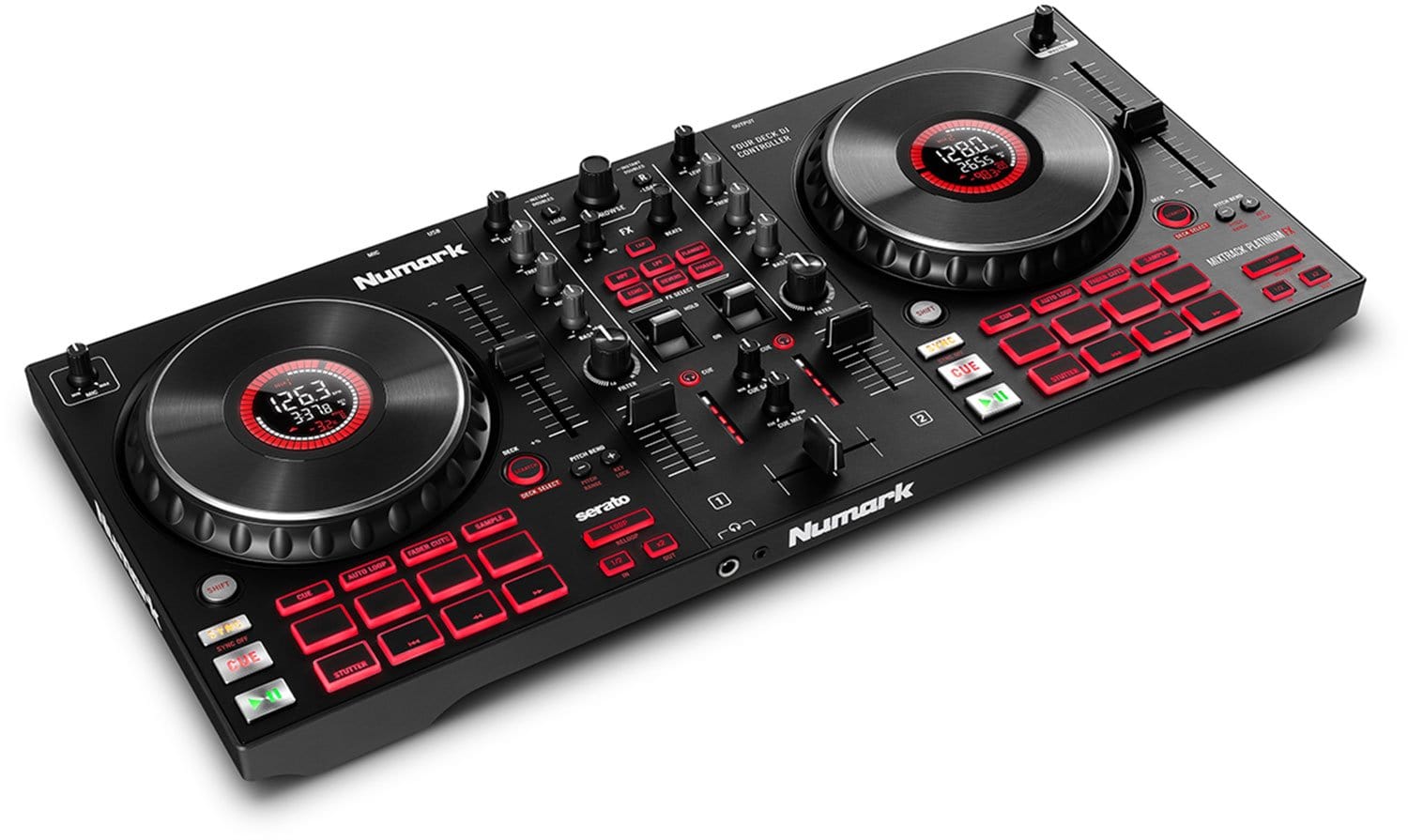 Numark Mixtrack Platinum FX 4-Deck DJ Controller - PSSL ProSound and Stage Lighting