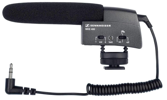 Sennheiser MKE-400 Compact Shotgun Mic For Camera - PSSL ProSound and Stage Lighting