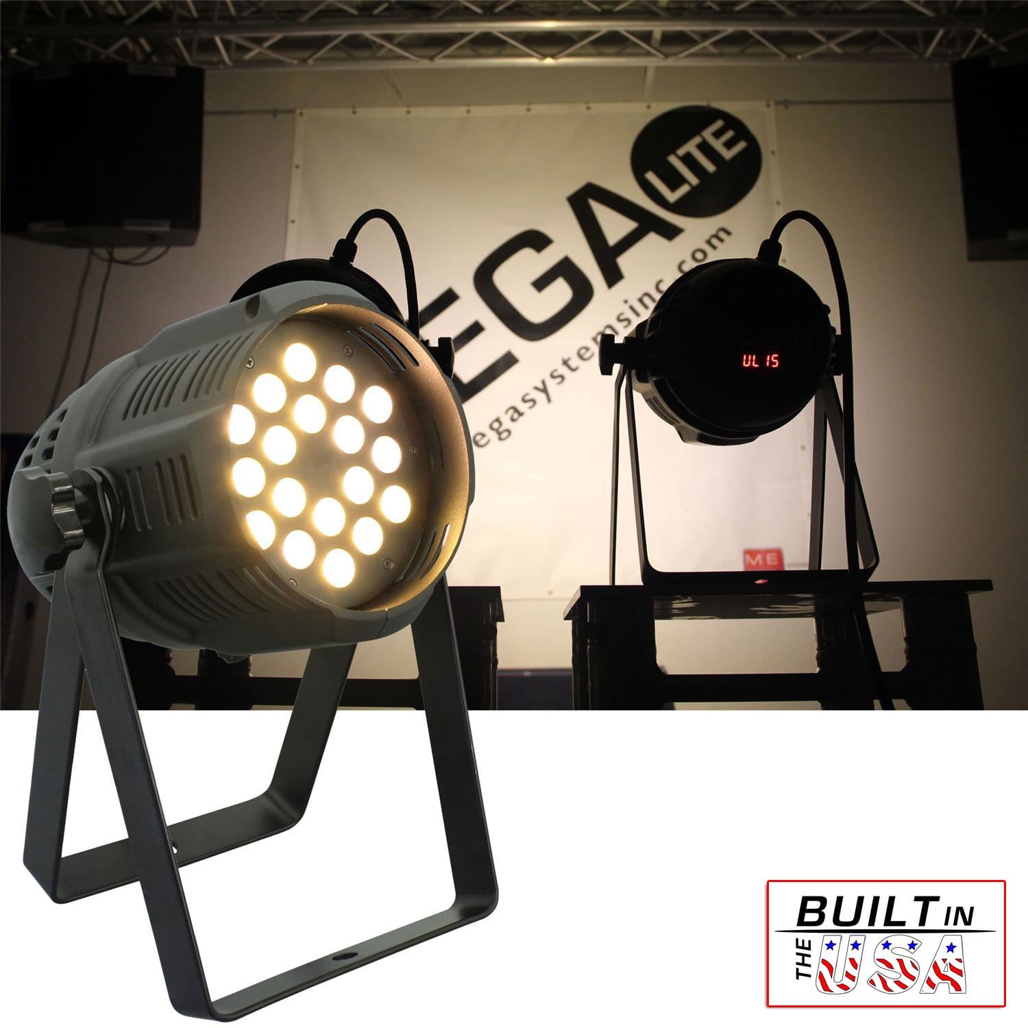 Mega Lite Unicolor CM5 Warm White 18x 3W LED Wash - PSSL ProSound and Stage Lighting
