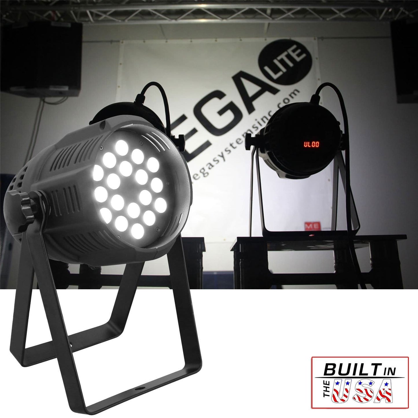Mega Lite Unicolor CM5 Cool White 18x 5W LED Wash - PSSL ProSound and Stage Lighting