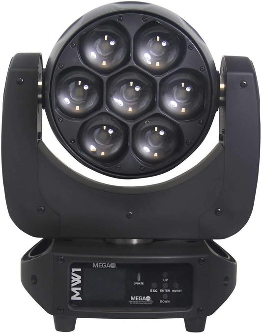 Mega Lite MW1 7 x 40W RGBW LED Moving Head Fixture - PSSL ProSound and Stage Lighting