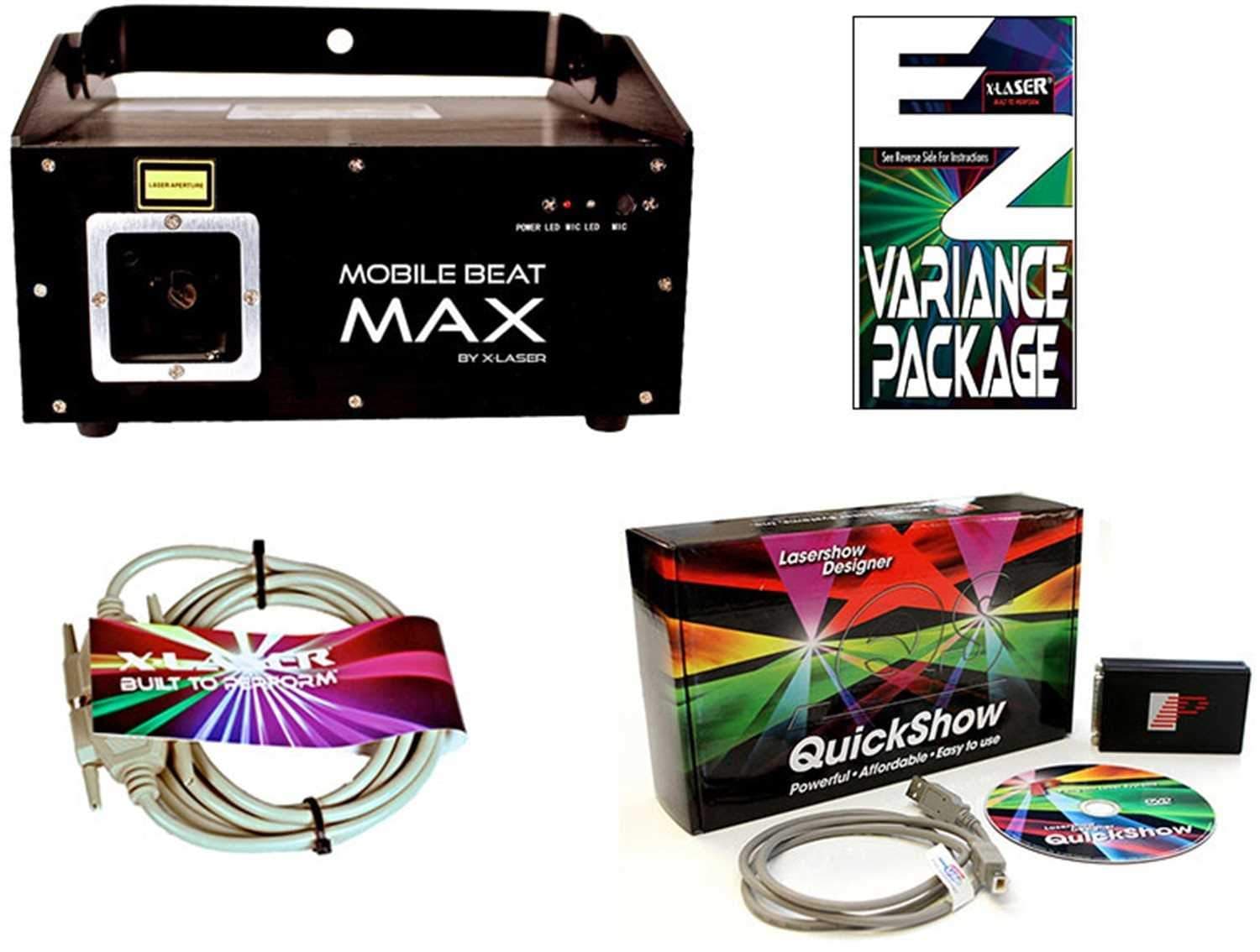 X-Laser Mobile Beat MAX IE Kit with Software/Variance - PSSL ProSound and Stage Lighting