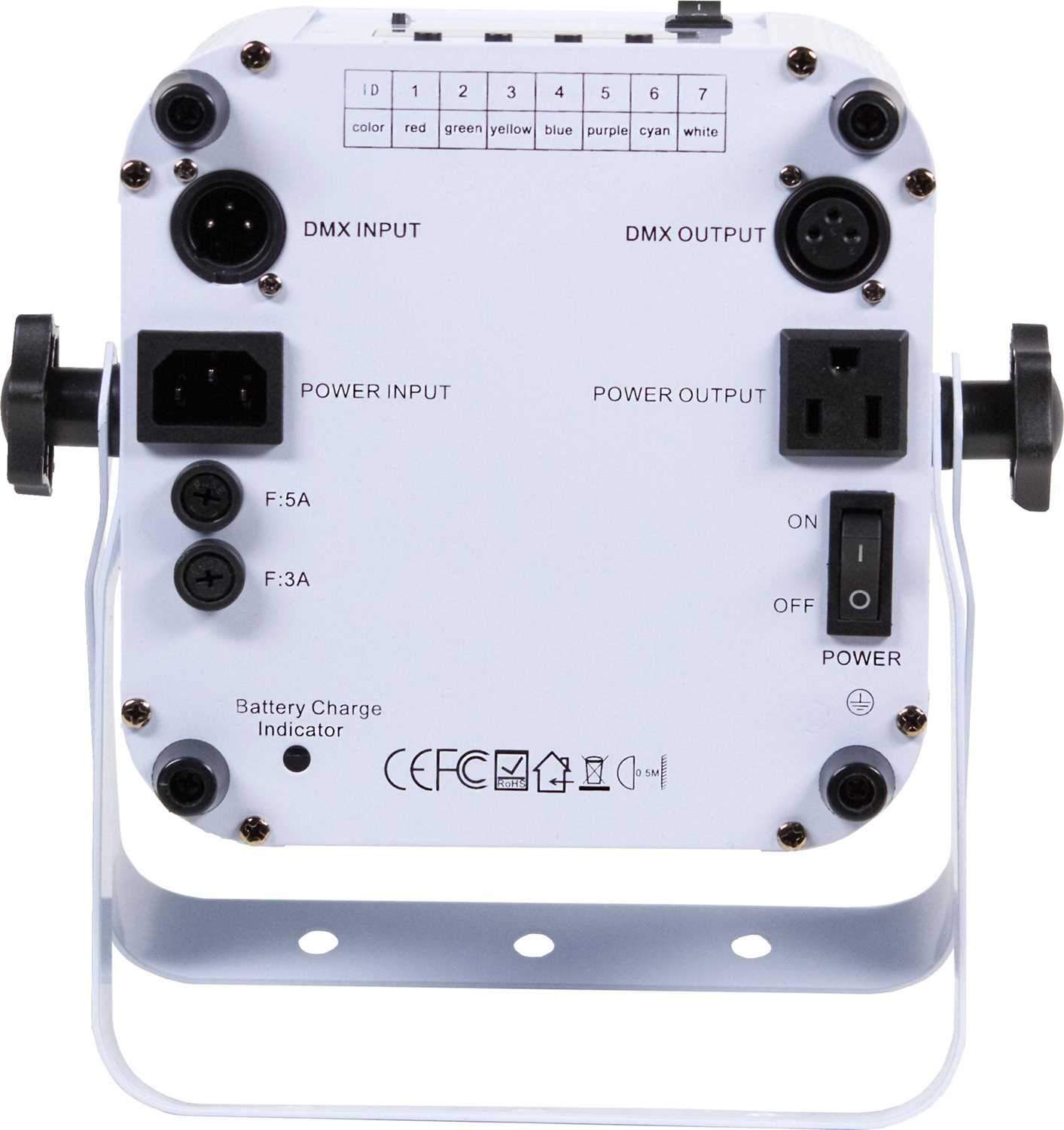 ColorKey MobilePar Hex 6 RGBAW Plus UV Battery-Powered Wireless (White) - PSSL ProSound and Stage Lighting