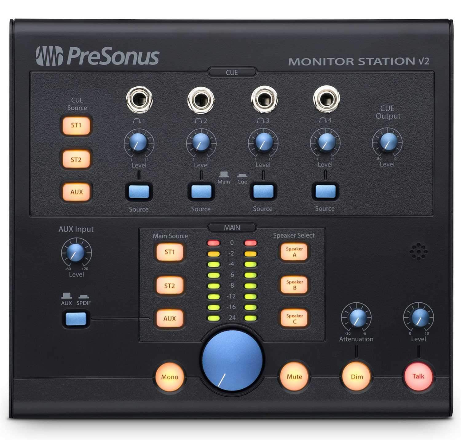 PreSonus MONITOR-STATION V2 Desktop Monitor System - PSSL ProSound and Stage Lighting