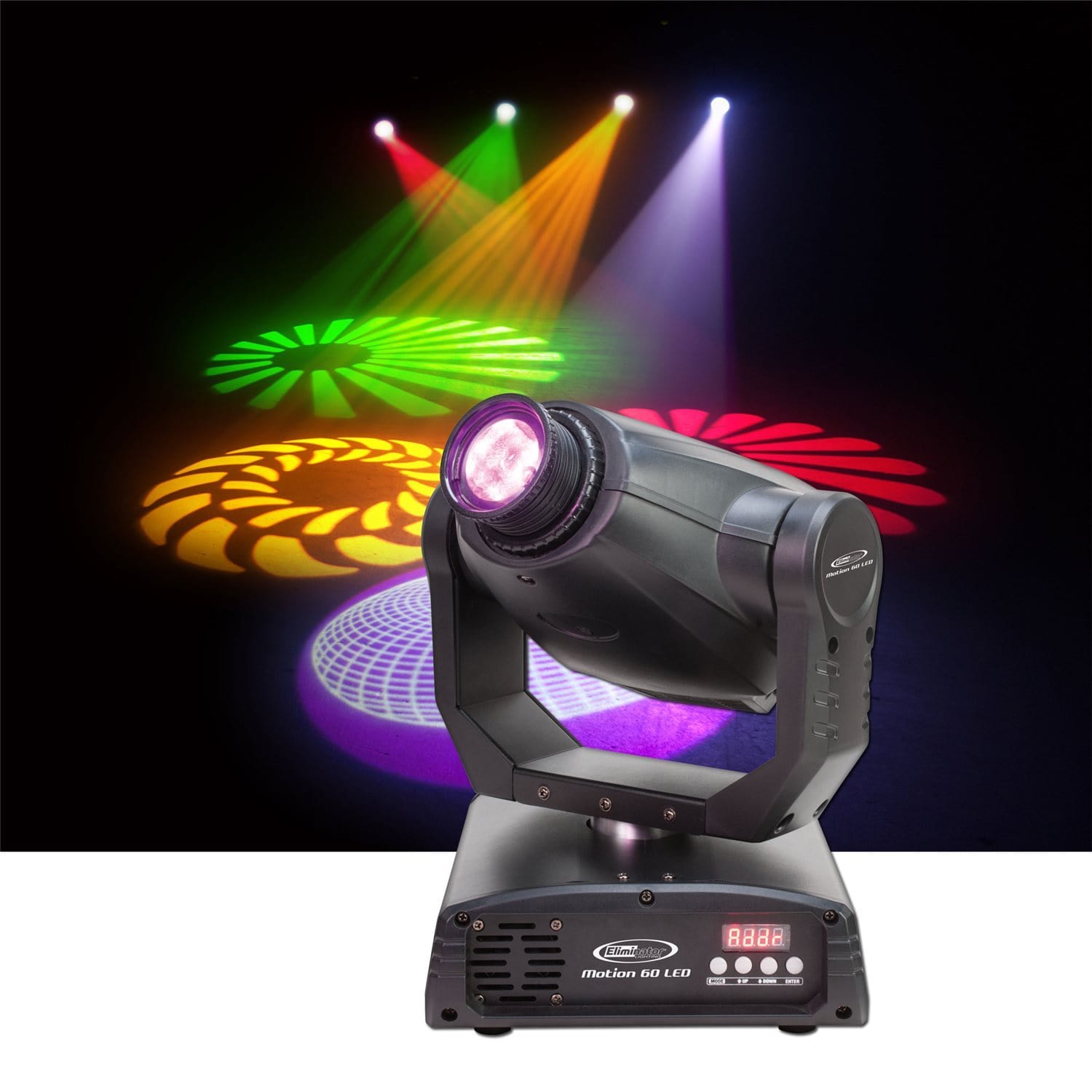 Eliminator Motion 60 LED Moving Head Spot Light - PSSL ProSound and Stage Lighting