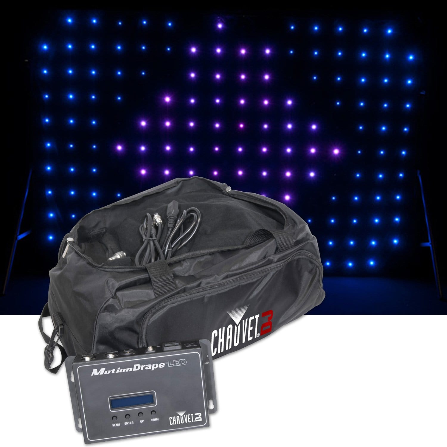 Chauvet DJ MotionDrape LED 6.5 x 9.8 ft Backdrop - PSSL ProSound and Stage Lighting