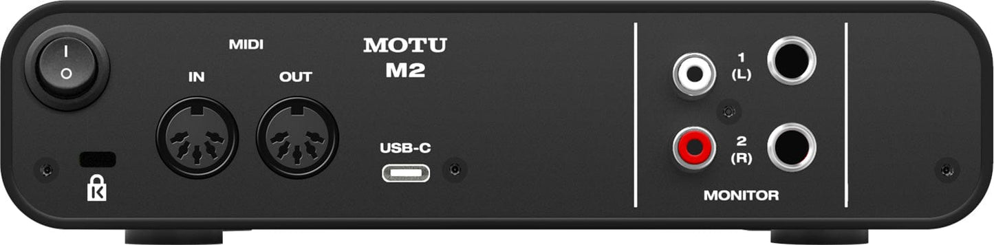 MOTU M2 2-In / 2-Out USB Audio Interface - PSSL ProSound and Stage Lighting