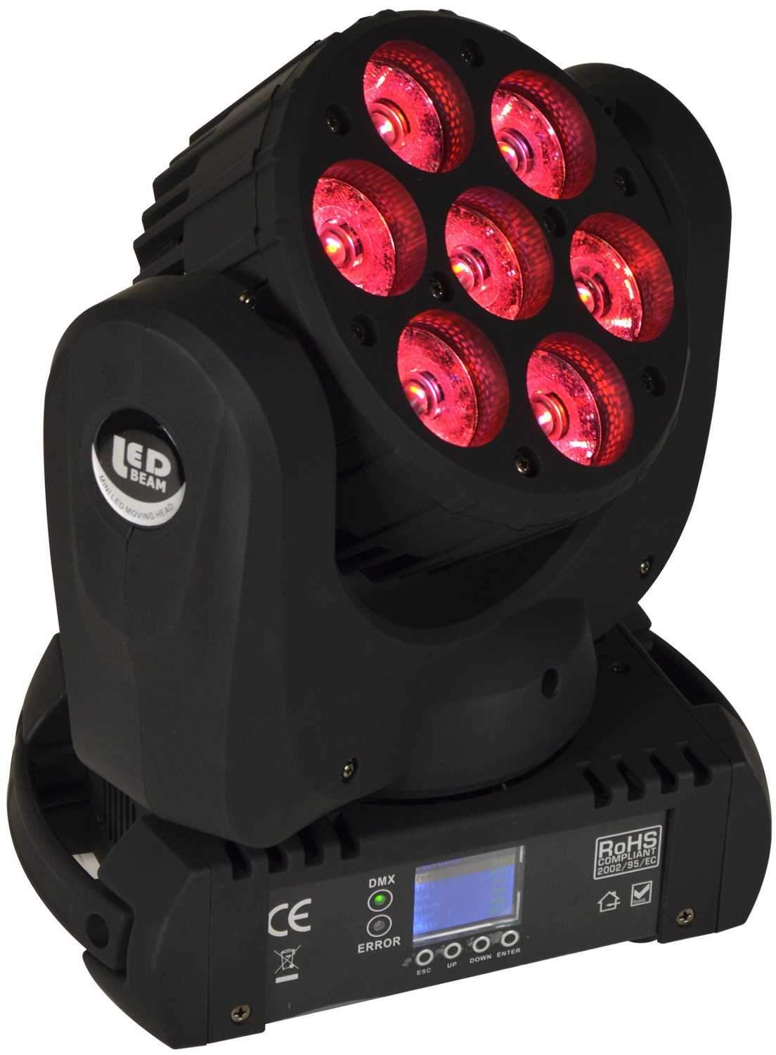 ColorKey Mover Beam 7 RGBW 7x10w LED Moving Light - PSSL ProSound and Stage Lighting